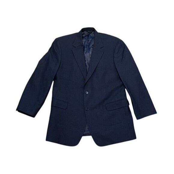 Brooks Brothers 346 Men’s Blazer Blue Sports Coat Wool Blend Stretch Size 44R - Picture 1 of 8